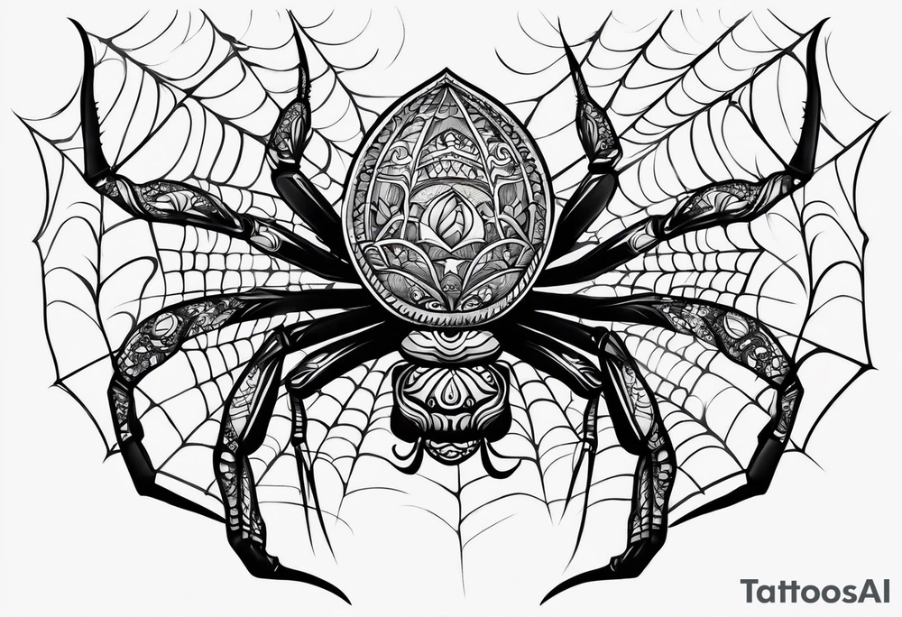 Spider tattoo idea