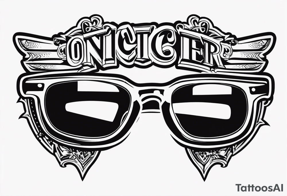sunglasses Officer tattoo idea