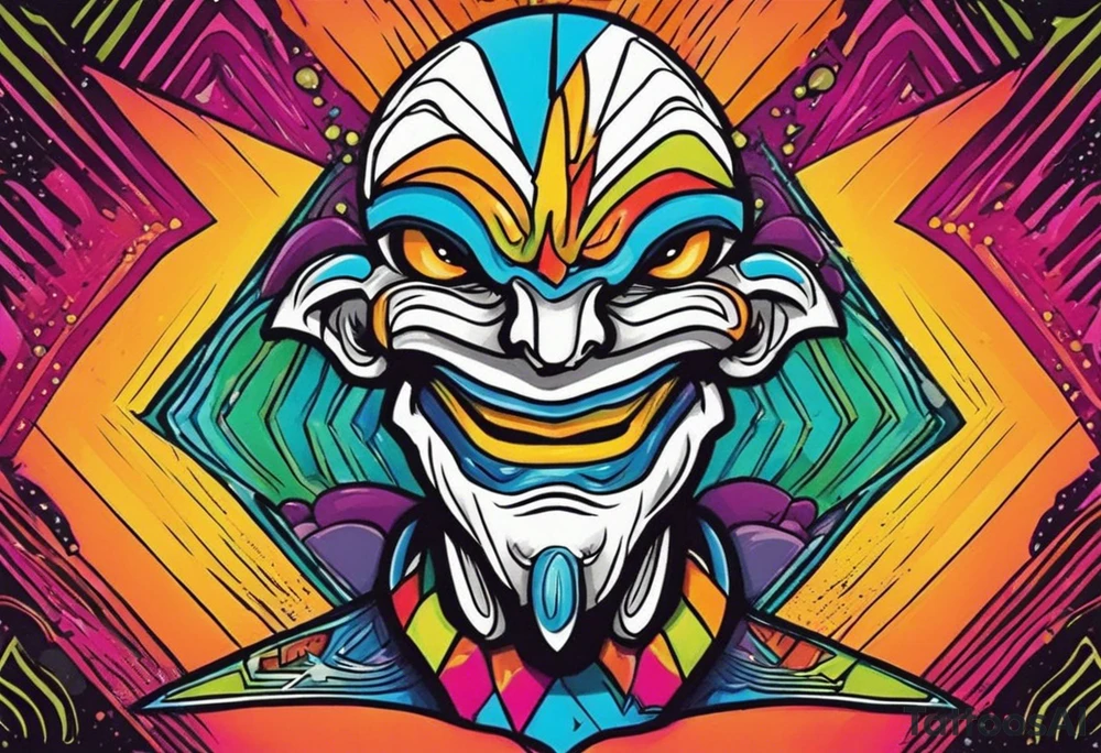 zig zag man as an alien tattoo idea