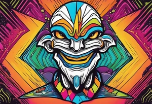 zig zag man as an alien tattoo idea