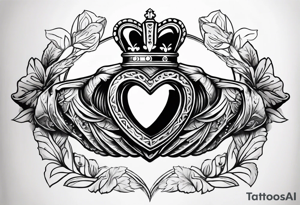 Irish claddagh tattoo idea