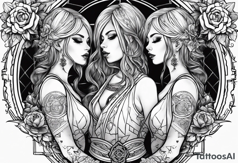 Killed souls to two girls but no respect tattoo idea