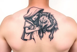 Little red riding hood and the big bad wolf tattoo idea