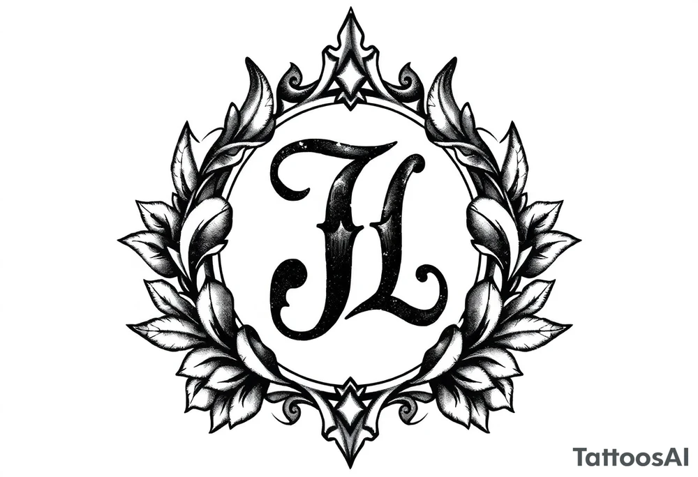 Monogram jrl tattoo idea