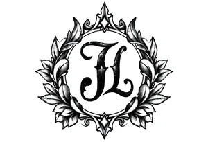 Monogram jrl tattoo idea