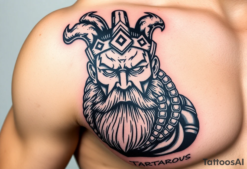 Big Tartarus greek god tattoo idea