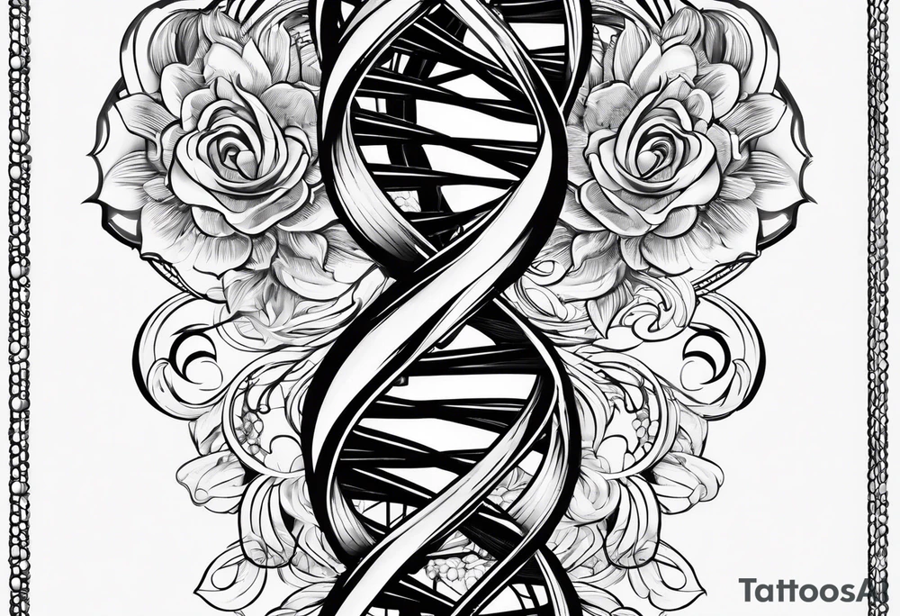 Dna strand tattoo idea