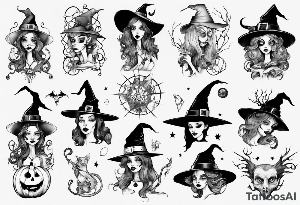 witch tattoo idea