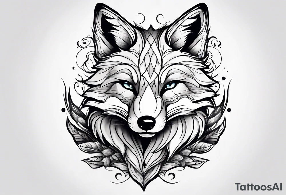 animal fox tattoo idea