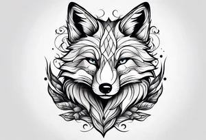 animal fox tattoo idea