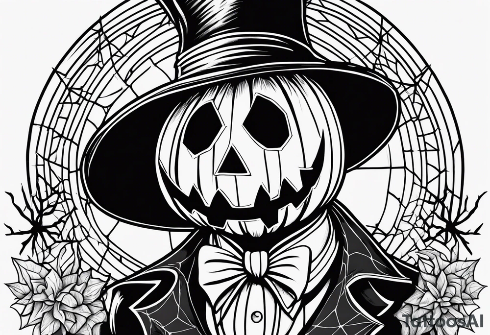 Spooky, Halloween, pumpkin, spiderwebs, Freddy, ghost face, nightmare before Christmas, hocus pocus, Addams family, practical magic tattoo idea