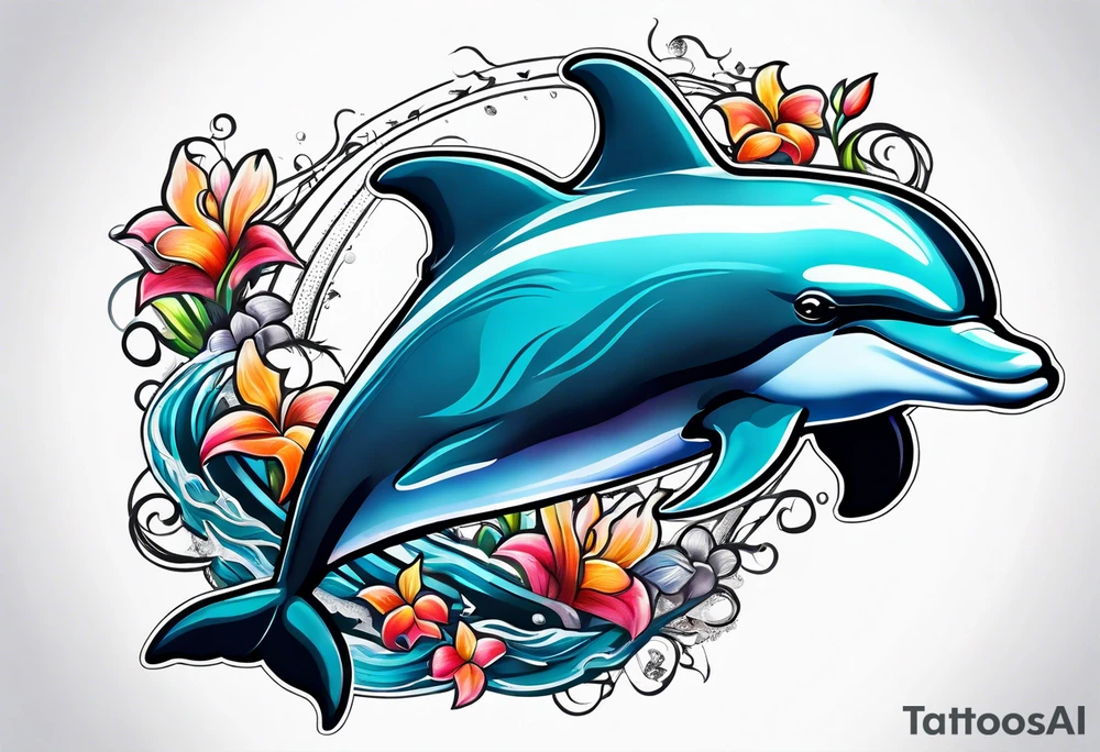 dolphin tattoo idea