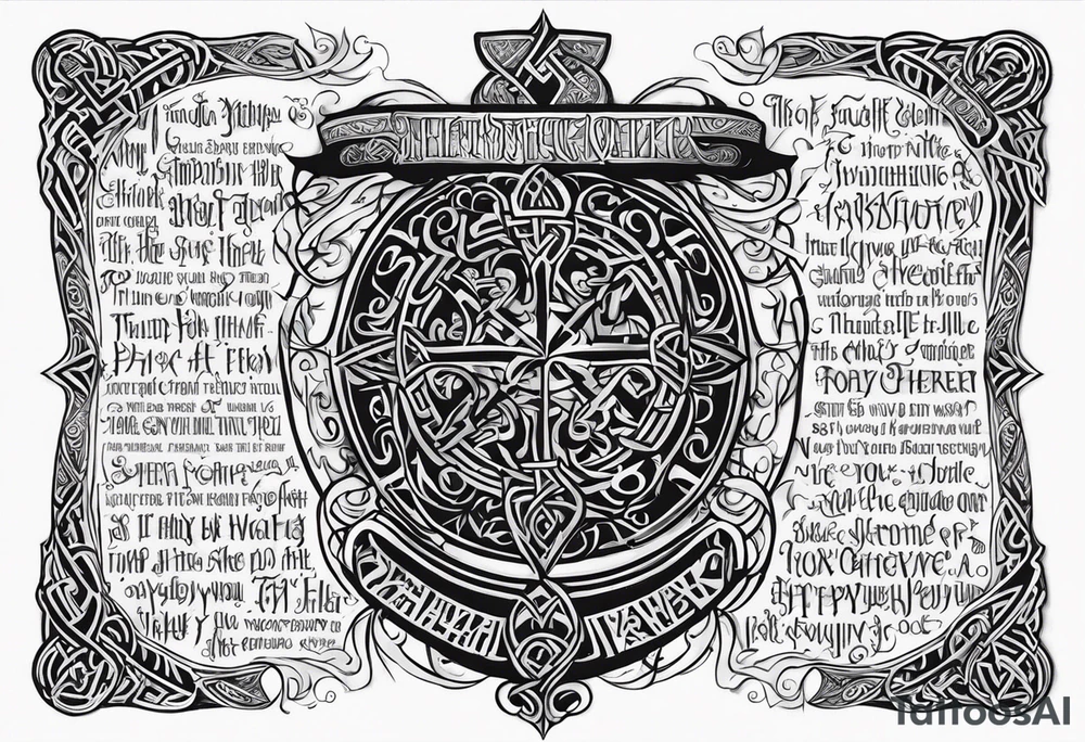 Viking death 
prayer poem tattoo idea
