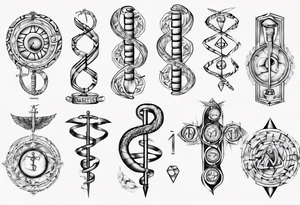 asclepius type 1 diabetes tattoo idea