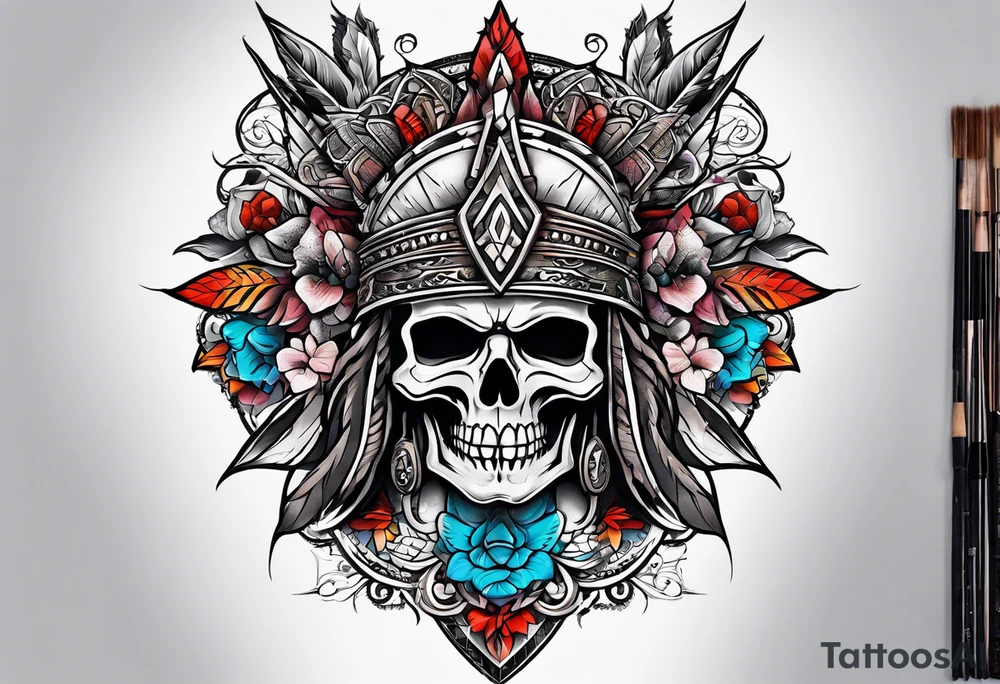 peace and war tattoo idea