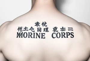 Republic of Korea
                Marine Corps
lettering tattoo idea