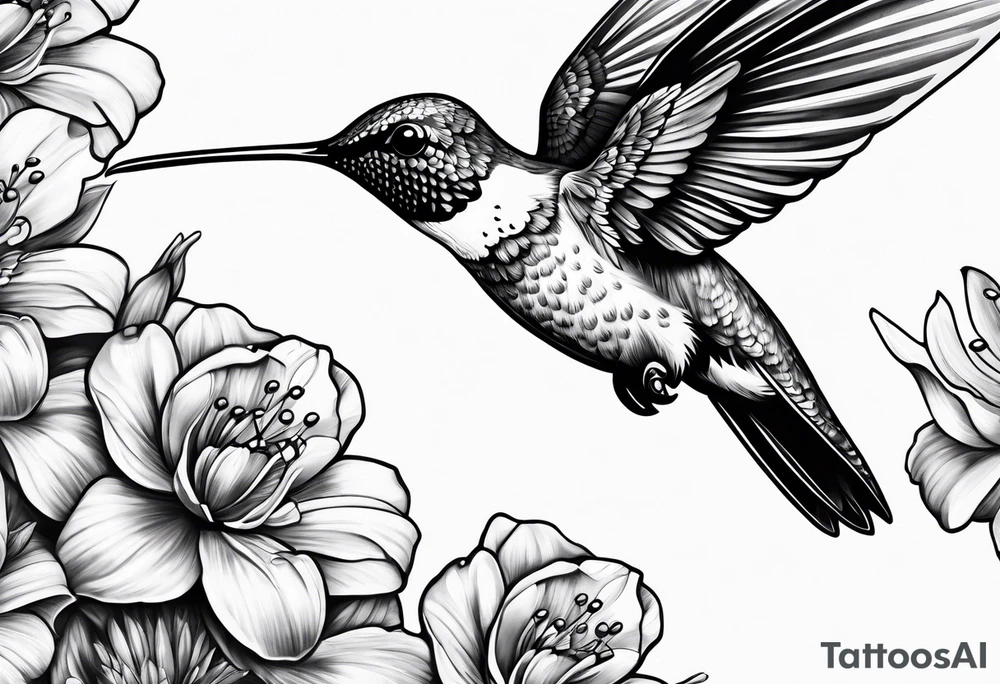 Hummingbird tattoo idea