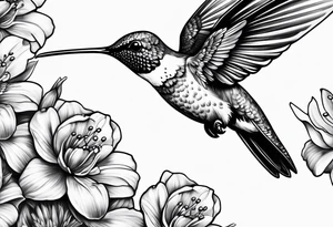 Hummingbird tattoo idea