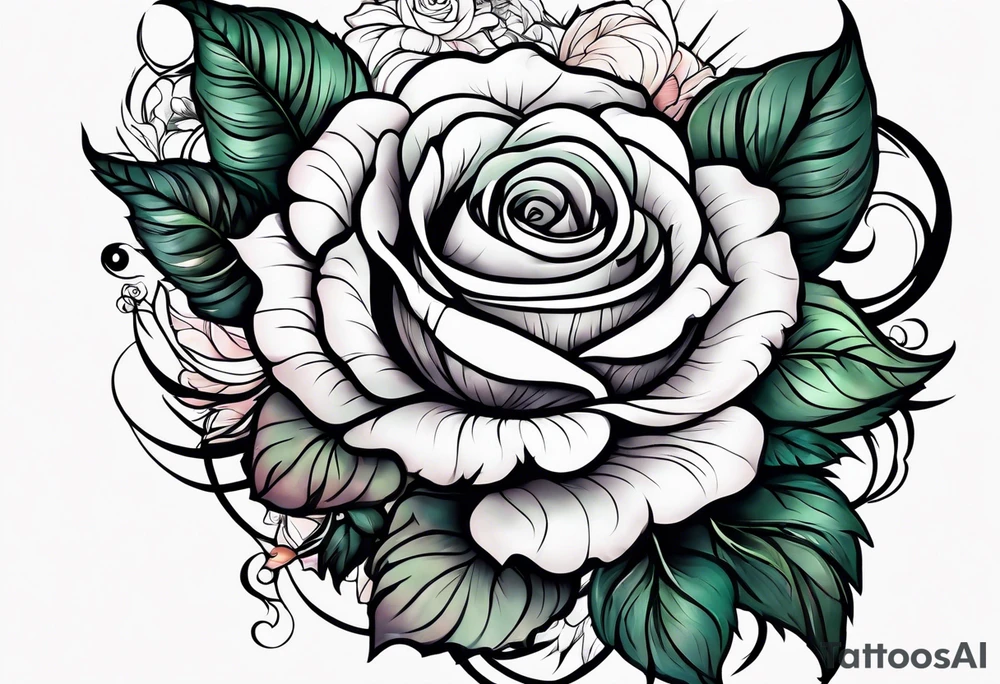 every rose has its thorn tattoo idea