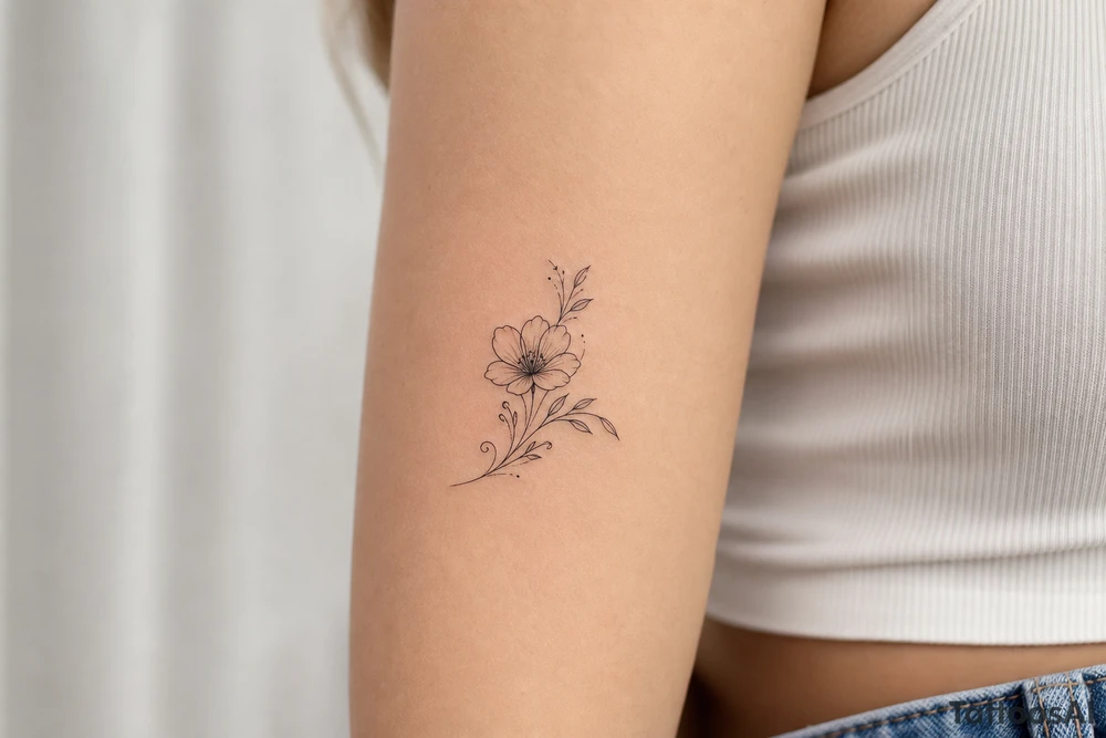 A flower tattoo idea