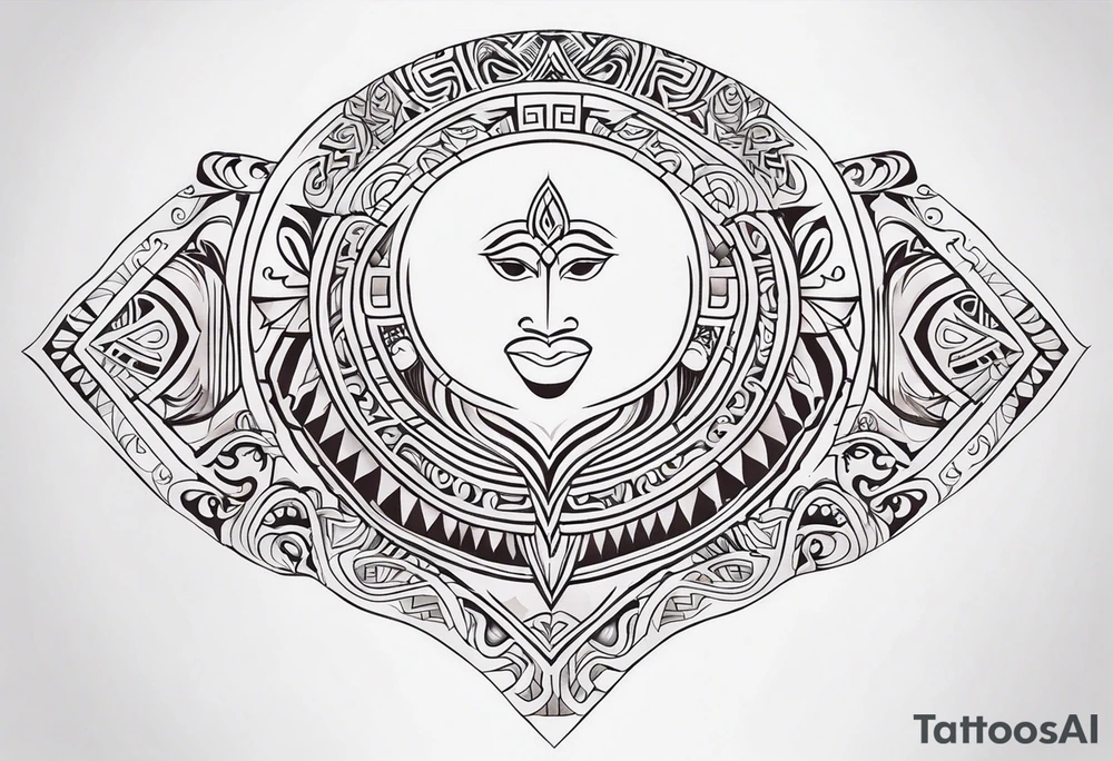 maori neck  tattoo tattoo idea