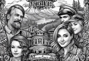Family memorial tattoo idea