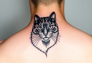 black cat tattoo idea