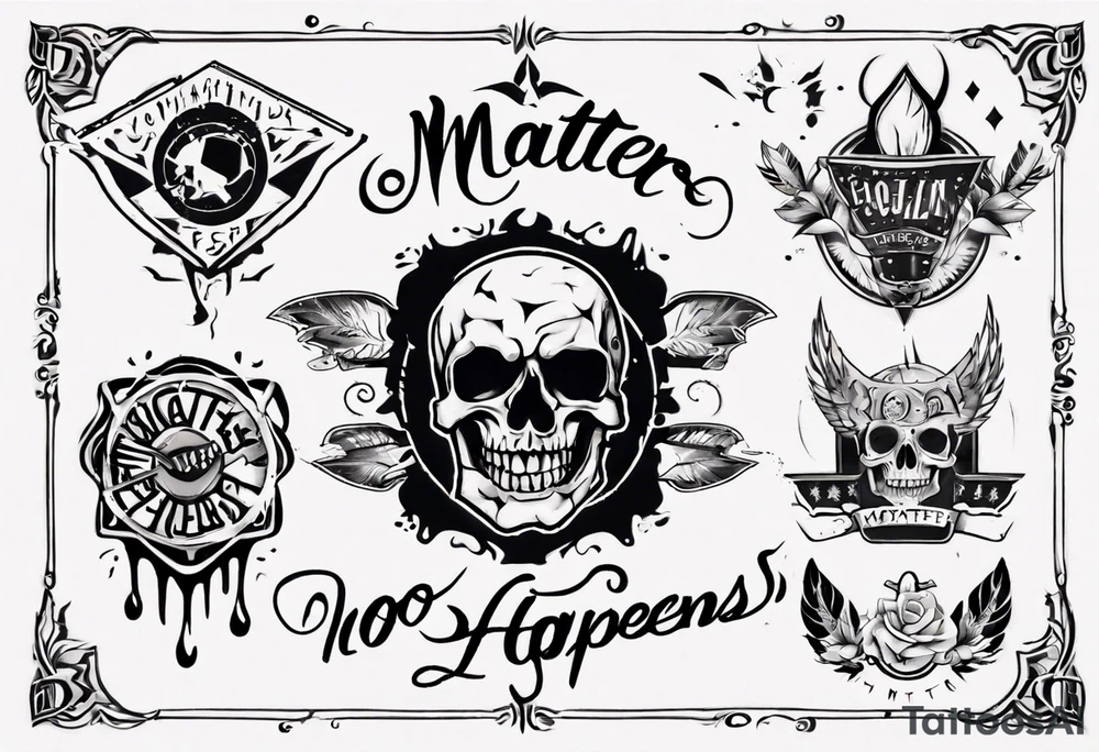 No Matter What Happens tattoo idea