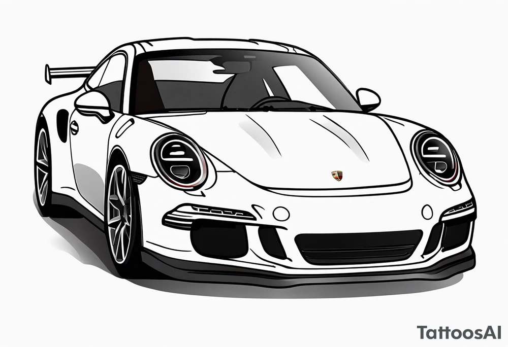 Porsche 911 tattoo idea