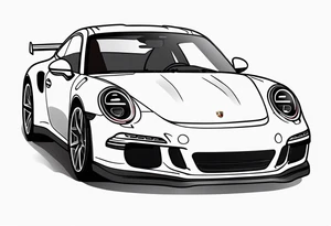 Porsche 911 tattoo idea