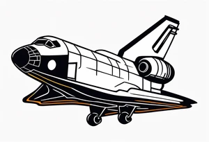 space shuttle launch tattoo idea