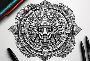 Mayan calendar tattoo idea