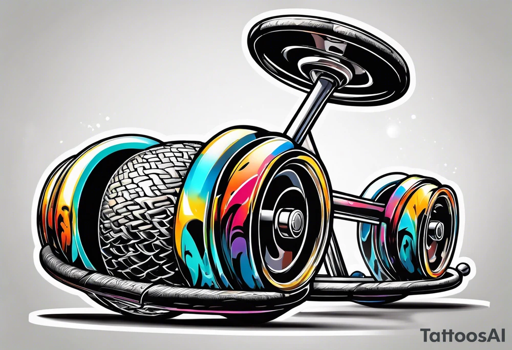 Barbell tattoo idea