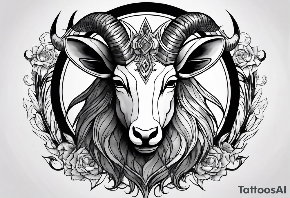 Anonymous capricorn tattoo idea
