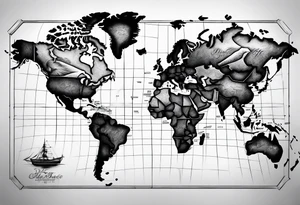 map tattoo idea
