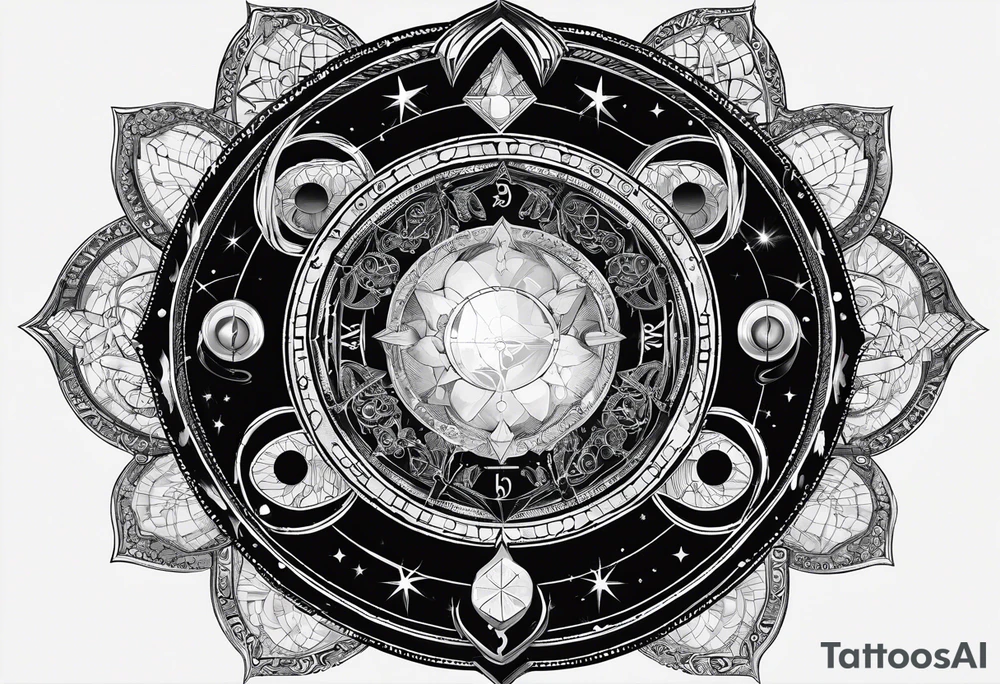 Astrology, Gemini, Natal Chart, angelic, soul mates, vision, planetary, third eye, armband tattoo idea