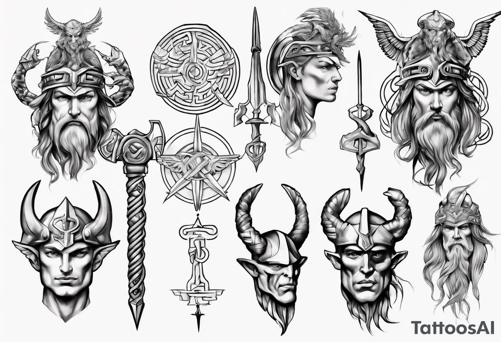 Norse god hermes tattoo idea
