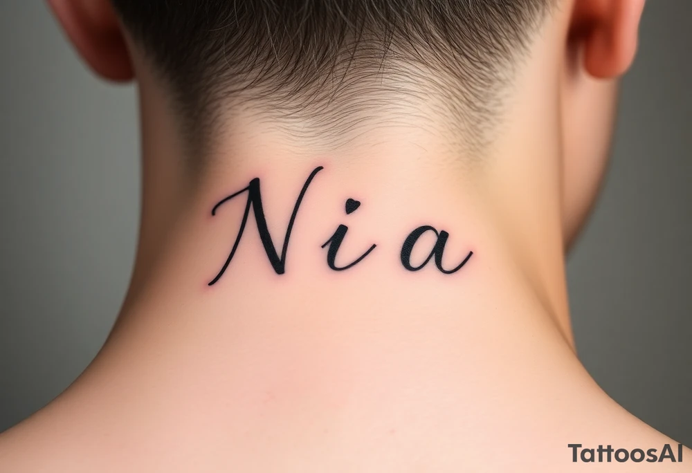 The name Nia tattoo idea