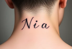 The name Nia tattoo idea