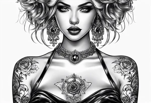 Satanic tramp stamp tattoo idea