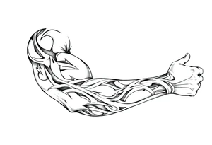 Tribal Sicilian sleeve tattoo idea