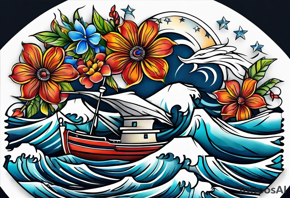 Flowers 
Anchors 
Muscle mustang 
Ocean
Stars 
Lighthouse tattoo idea