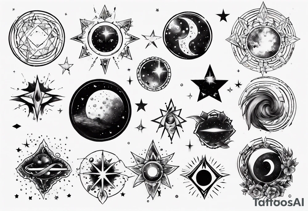 galaxy tattoo idea