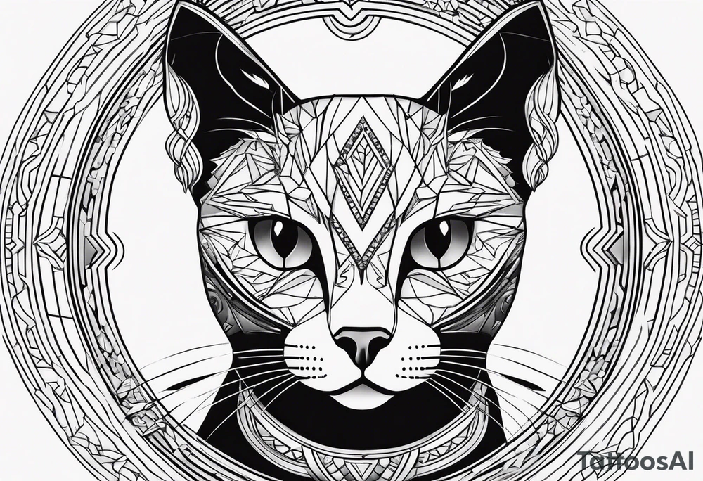 Black Cat tattoo idea