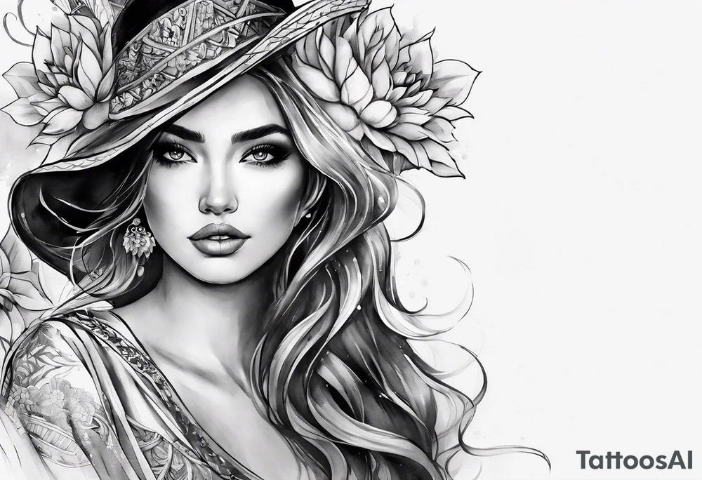 Watercolor likn tattoo idea