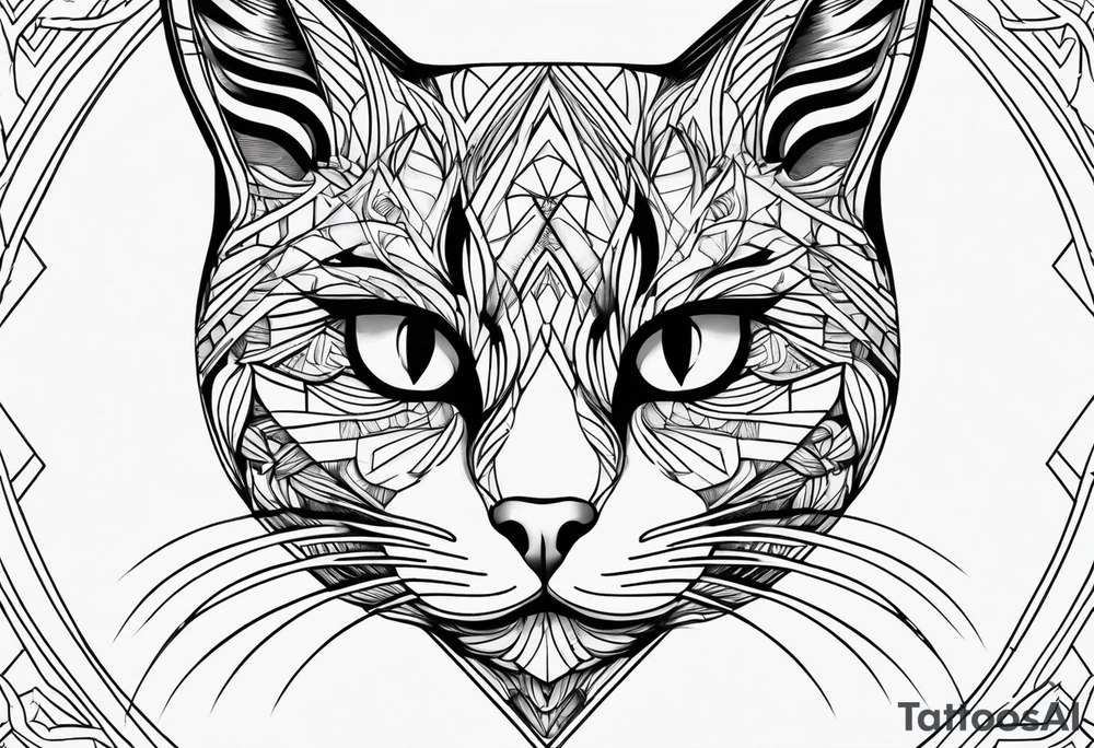 Black Cat tattoo idea