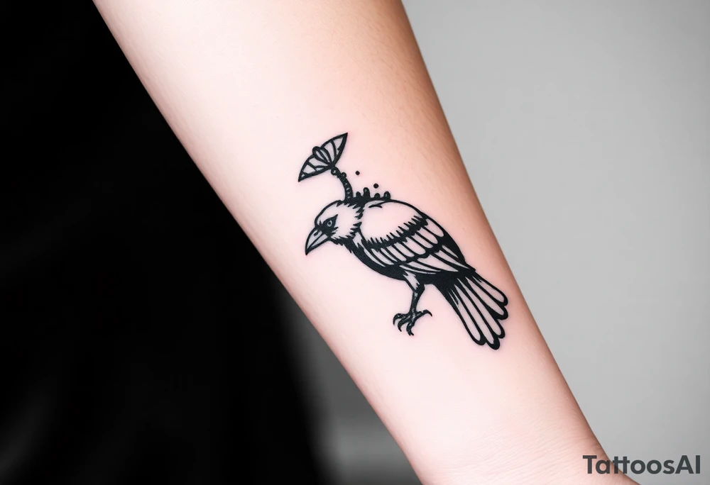 crow tattoo idea