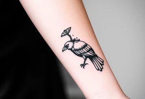 crow tattoo idea