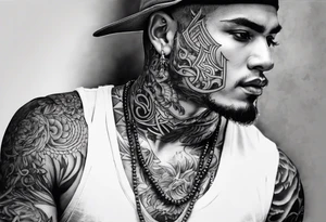 Word karma on devil tattoo idea