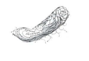 Leo who is hurt and trying to recover from addiction with quotes tattoo idea